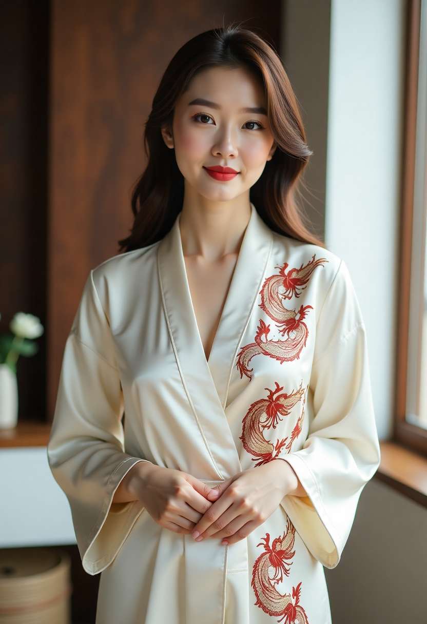 两位好友在餐桌旁交谈